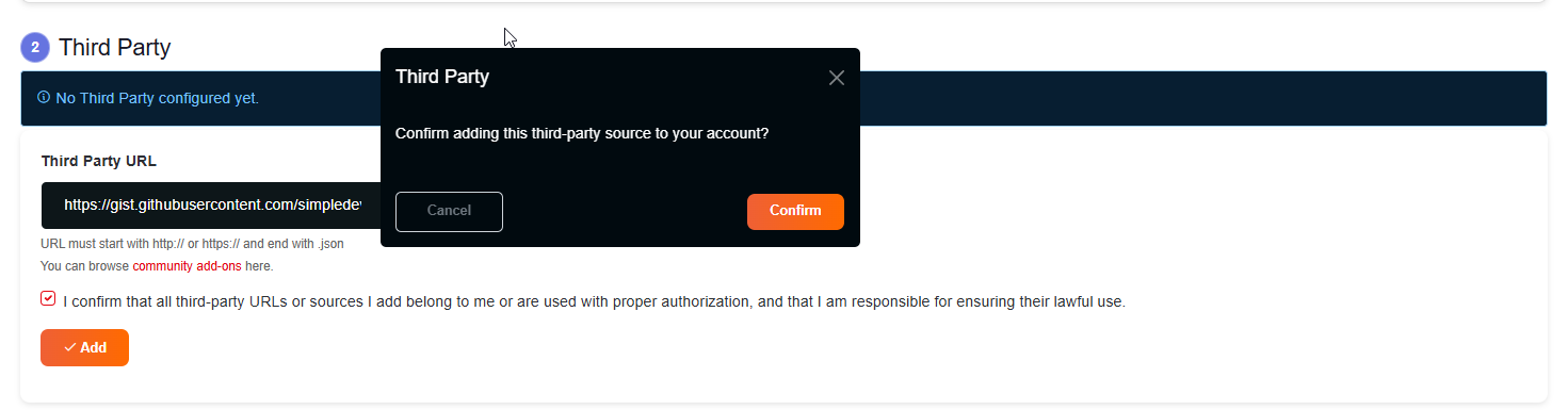 Stremize Community Addons Add